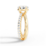 Jennifer Oval Cut Lab Grown Diamond 18Kt Yellow Gold Engagement Ring - View 3