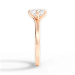 Ashley Cushion Cut Lab Grown Diamond 18Kt Rose Gold Engagement Ring - View 2