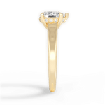 Carol Pear Cut Lab Grown Diamond 18Kt Yellow Gold Engagement Ring - View 3