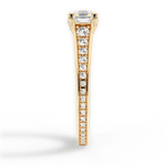 Leslie Asscher Cut Lab Grown Diamond 18Kt Yellow Gold Engagement Ring - View 4