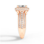Madison Radiant Cut Lab Grown Diamond 18Kt Rose Gold Engagement Ring - View 4