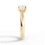 Dolores Cushion Cut Lab Grown Diamond 18Kt Yellow Gold Engagement Ring - View 3