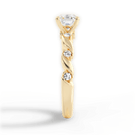 Emma Asscher Cut Lab Grown Diamond 18Kt Yellow Gold Engagement Ring - View 3