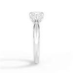 Amanda Princess Cut Lab Grown Diamond 18Kt White Gold Engagement Ring - View 4