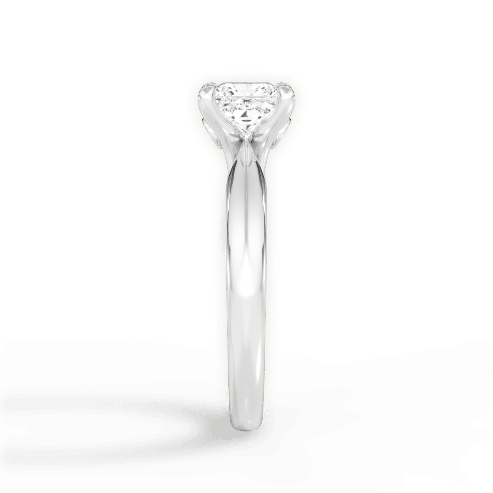 Amanda Princess Cut Lab Grown Diamond Platinum Engagement Ring - View 4
