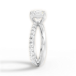 Jennifer Princess Cut Lab Grown Diamond 18Kt White Gold Engagement Ring - View 3