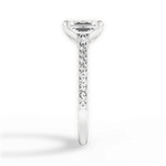 Gilda Emerald Cut Lab Grown Diamond 14Kt White Gold Engagement Ring - View 4