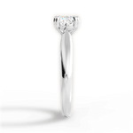 Camila Cushion Cut Lab Grown Diamond 18Kt White Gold Engagement Ring - View 3