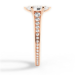 Leslie Marquise Cut Lab Grown Diamond 18Kt Rose Gold Engagement Ring - View 3