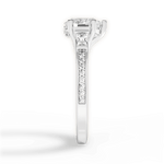 Katie Pear Cut Lab Grown Diamond 14Kt White Gold Engagement Ring - View 4