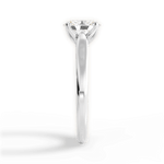 Carrie Oval Cut Lab Grown Diamond 14Kt White Gold Engagement Ring - View 4