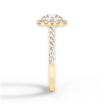Ingrid Round Cut Lab Grown Diamond 18Kt Yellow Gold Engagement Ring - View 3