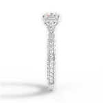 Gabriela Asscher Cut Lab Grown Diamond Platinum Engagement Ring - View 3