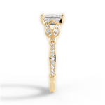 Geraldine Emerald Cut Lab Grown Diamond 18Kt Yellow Gold Engagement Ring - View 4