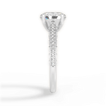 Caroline Oval Cut Lab Grown Diamond 18Kt White Gold Engagement Ring - View 3