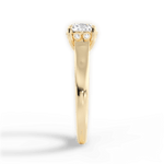 Carol Cushion Cut Lab Grown Diamond 18Kt Yellow Gold Engagement Ring - View 3