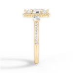 Julia Marquise Cut Lab Grown Diamond 18Kt Yellow Gold Engagement Ring - View 3