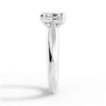 Camila Radiant Cut Lab Grown Diamond Platinum Engagement Ring - View 3
