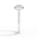 Leah Asscher Cut Lab Grown Diamond 14Kt White Gold Engagement Ring - View 3