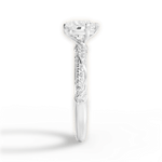 Gloria Heart Cut Lab Grown Diamond 18Kt White Gold Engagement Ring - View 2