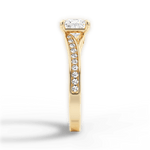 Elise Princess Cut Lab Grown Diamond 18Kt Yellow Gold Engagement Ring - View 4