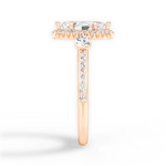 Julia Marquise Cut Lab Grown Diamond 18Kt Rose Gold Engagement Ring - View 4