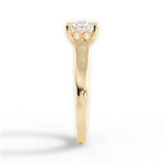 Carol Princess Cut Lab Grown Diamond 18Kt Yellow Gold Engagement Ring - View 4