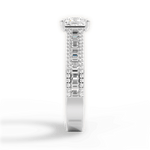 Lynn Princess Cut Lab Grown Diamond Platinum Engagement Ring - View 4