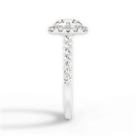 Ingrid Round Cut Lab Grown Diamond 18Kt White Gold Engagement Ring - View 3