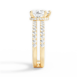 Christie Pear Cut Lab Grown Diamond 18Kt Yellow Gold Engagement Ring - View 3