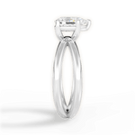 Ada Pear Cut Lab Grown Diamond Platinum Engagement Ring - View 2