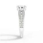 Jessica Oval Cut Lab Grown Diamond 18Kt White Gold Engagement Ring - View 4