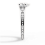 Leslie Pear Cut Lab Grown Diamond 14Kt White Gold Engagement Ring - View 4