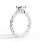 Gabriela Emerald Cut Lab Grown Diamond 14Kt White Gold Engagement Ring - View 2