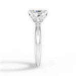 Elaine Radiant Cut Lab Grown Diamond 14Kt White Gold Engagement Ring - View 4