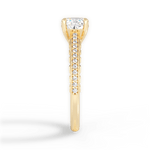 Caroline Cushion Cut Lab Grown Diamond 18Kt Yellow Gold Engagement Ring - View 2