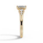 Cecilia Emerald Cut Lab Grown Diamond 18Kt Yellow Gold Engagement Ring - View 4