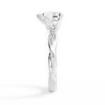 Bianca Pear Cut Lab Grown Diamond 14Kt White Gold Engagement Ring - View 3