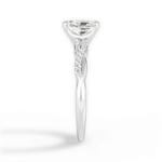 Charlotte Radiant Cut Lab Grown Diamond 14Kt White Gold Engagement Ring - View 4