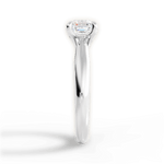Beverly Asscher Cut Lab Grown Diamond Platinum Engagement Ring - View 3