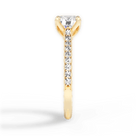 Gilda Round Cut Lab Grown Diamond 18Kt Yellow Gold Engagement Ring - View 3