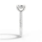 Helen Radiant Cut Lab Grown Diamond 14Kt White Gold Engagement Ring - View 2