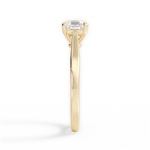 Angie Asscher Cut Lab Grown Diamond 18Kt Yellow Gold Engagement Ring - View 3