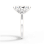 Gemma Marquise Cut Lab Grown Diamond 14Kt White Gold Engagement Ring - View 2