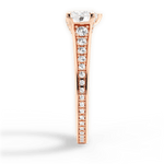Leslie Heart Cut Lab Grown Diamond 18Kt Rose Gold Engagement Ring - View 3