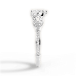Geraldine Heart Cut Lab Grown Diamond 18Kt White Gold Engagement Ring - View 2