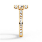 Katelyn Marquise Cut Lab Grown Diamond 18Kt Yellow Gold Engagement Ring - View 3