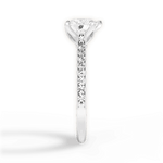 Gilda Heart Cut Lab Grown Diamond 14Kt White Gold Engagement Ring - View 4