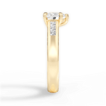 Brittany Heart Cut Lab Grown Diamond 18Kt Yellow Gold Engagement Ring - View 3
