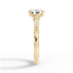 Christina Oval Cut Lab Grown Diamond 18Kt Yellow Gold Engagement Ring - View 2